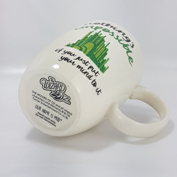 Vintage Statement Mug Teacup WIZARD OF OZ Nothing is Impossible Dare to Dream - Picture 14 of 16